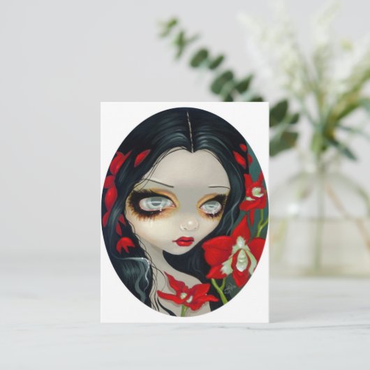 Postkarte "Blutorchid" (Stehend Vorderseite)