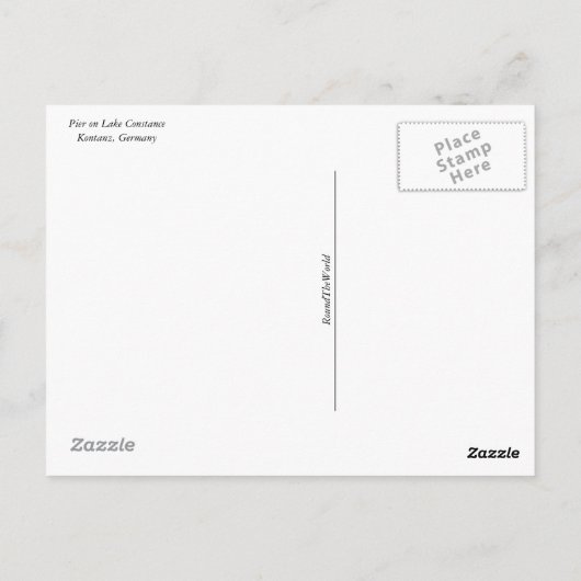 Postkarte - Bodensee, Konstanz (Rückseite)