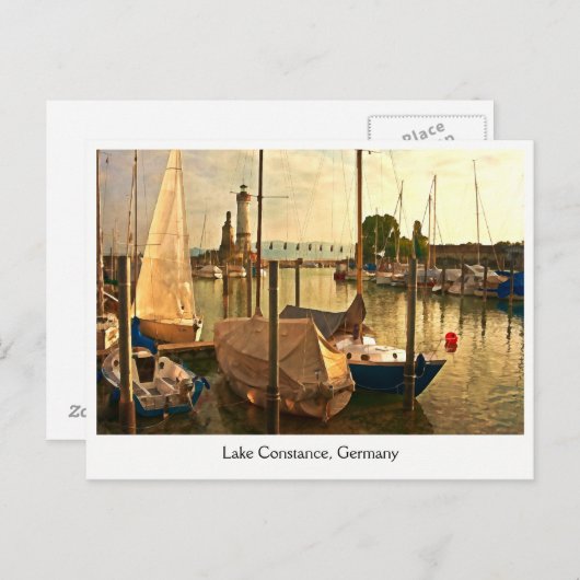 Postkarte Bodensees, Deutschland (Vorne/Hinten)