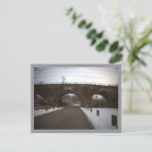 Postkarte Bogenbrücke im Winter (Stehend Vorderseite)