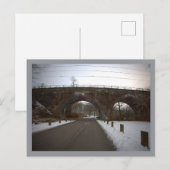 Postkarte Bogenbrücke im Winter (Vorne/Hinten)