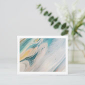 Postkarte Boho Blue 4,25" x 5,6" (Stehend Vorderseite)