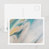 Postkarte Boho Blue 4,25" x 5,6" (Vorne/Hinten)