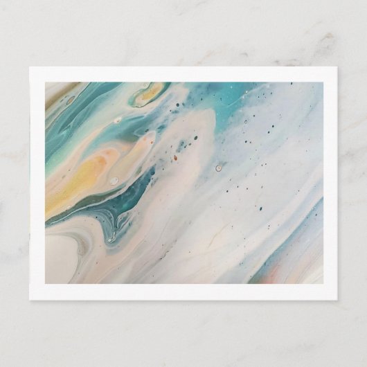 Postkarte Boho Blue 4,25" x 5,6" (Vorderseite)