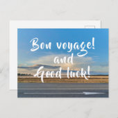 Postkarte Bon Voyage und Viel Glück (Vorne/Hinten)