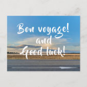 Postkarte Bon Voyage und Viel Glück (Vorderseite)
