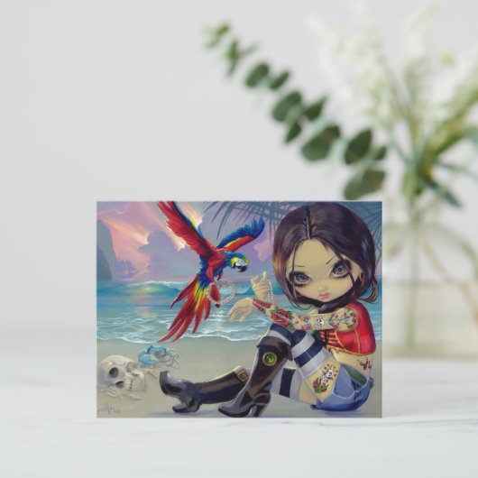 Postkarte "Bootstrap Betsy" (Stehend Vorderseite)