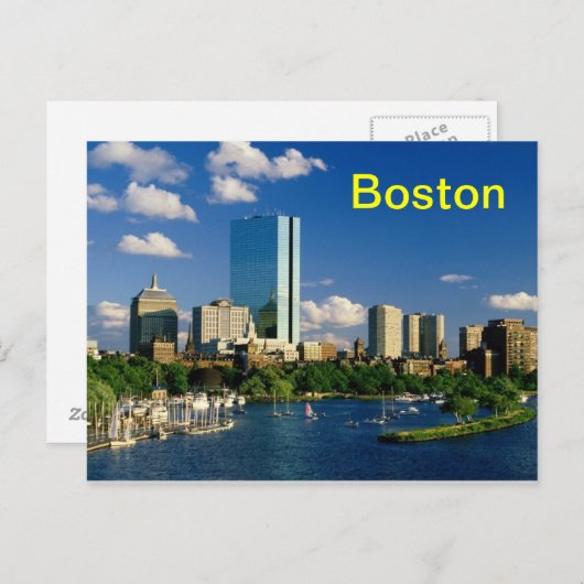 Postkarte Boston (Vorne/Hinten)