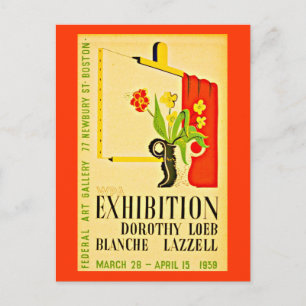 Postkarte-Boston WPA Poster-18 Postkarte