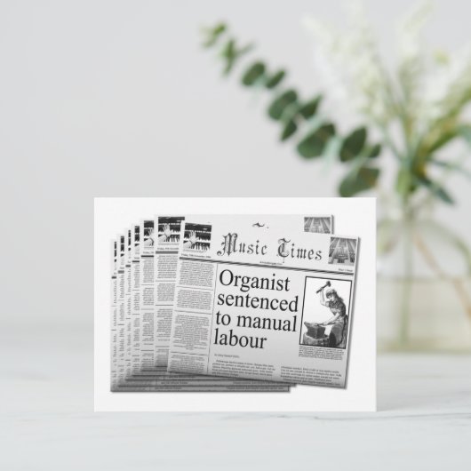 Postkarte britischer Sprache (Stehend Vorderseite)