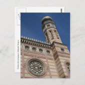 Postkarte Budapest Synagoge (Vorne/Hinten)