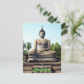 Postkarte Buddhas Sukhothai Thailand (Stehend Vorderseite)