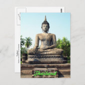 Postkarte Buddhas Sukhothai Thailand (Vorne/Hinten)