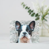 Postkarte "Bulldog" (Stehend Vorderseite)