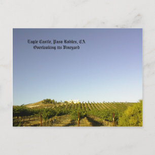 Postkarte: Burg Eagle mit Blick auf den Weinberg Postkarte