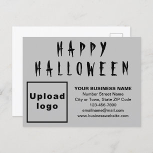 Postkarte "Business Halloween Gray Holiday"