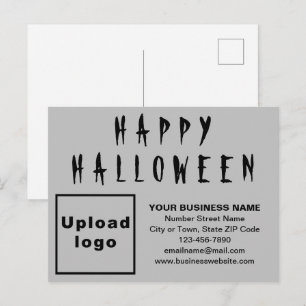 Postkarte "Business Halloween Gray Holiday"