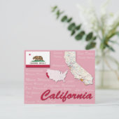 Postkarte "California" (Stehend Vorderseite)