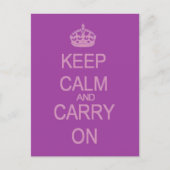 Postkarte "Calm behalten" (Vorderseite)