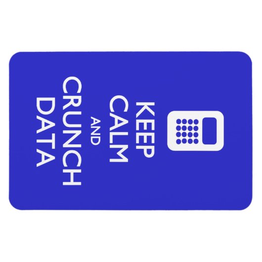 Postkarte Calm Crunch-Daten behalten Magnet (Horizontal)