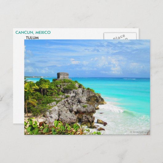 POSTKARTE CANCUN #8 (Vorne/Hinten)