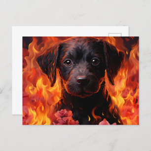 Postkarte Canine Ardente"