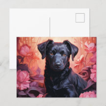 Postkarte Canine Brilliance in Gardens