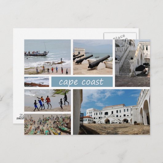 Postkarte Cape Coast (Vorne/Hinten)
