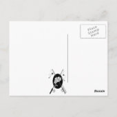 Postkarte - Cartoon der Fischerei - Wirbelsturm (Rückseite)