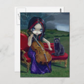 Postkarte "Cello Storm" (Vorne/Hinten)