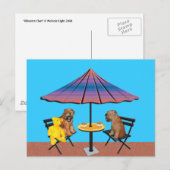 Postkarte: Chat abgebrannt Postkarte (Vorne/Hinten)