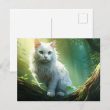 Postkarte Chat Foret 10