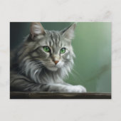 Postkarte Chat Foret 2 (Vorderseite)