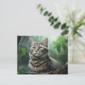 Postkarte Chat Foret 3 (Stehend Vorderseite)