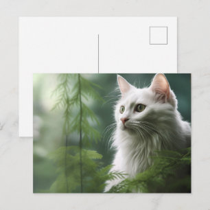 Postkarte Chat Foret 7
