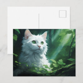 Postkarte Chat Foret 8