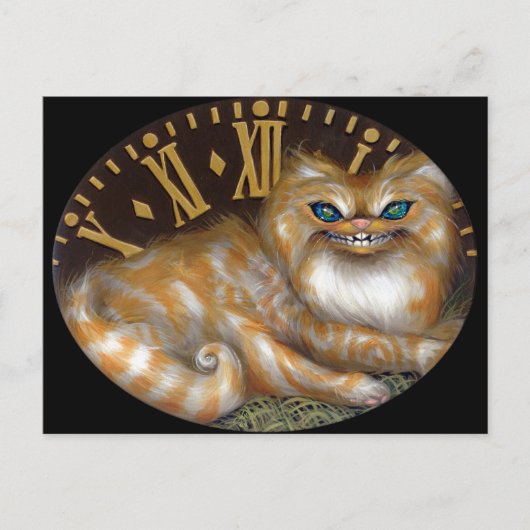Postkarte "Cheshire Clock" (Vorderseite)