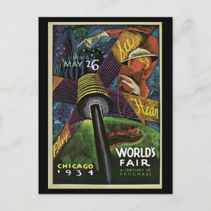 Postkarte-Chicago Weltausstellung-1934 Postkarte