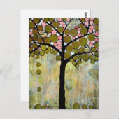 Postkarte Chickadee Tree (Vorne/Hinten)