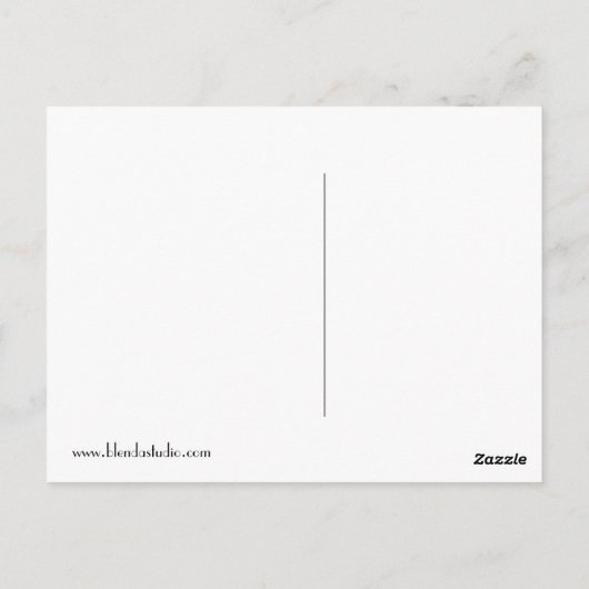 Postkarte Chickadee Tree (Rückseite)