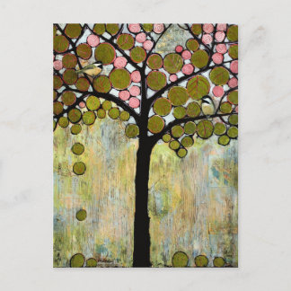 Postkarte Chickadee Tree