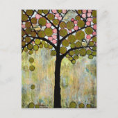 Postkarte Chickadee Tree (Vorderseite)