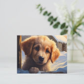 Postkarte Chien 1-18 (Stehend Vorderseite)