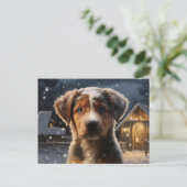 Postkarte Chien 1-21 (Stehend Vorderseite)