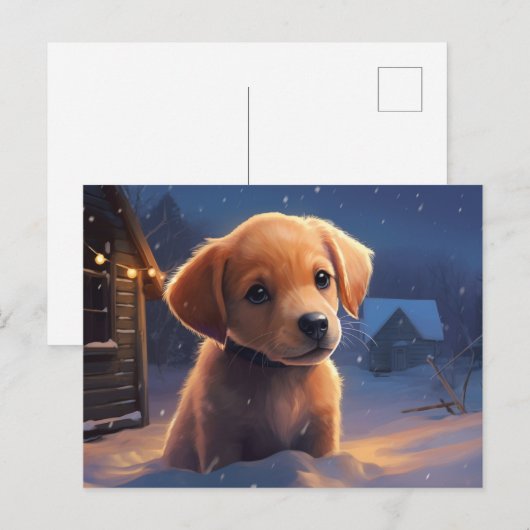 Postkarte Chien 1-5 (Vorne/Hinten)