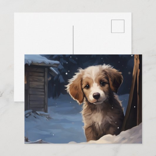 Postkarte Chien 1-9 (Vorne/Hinten)