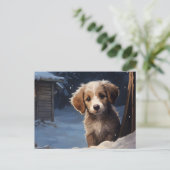 Postkarte Chien 1-9 (Stehend Vorderseite)