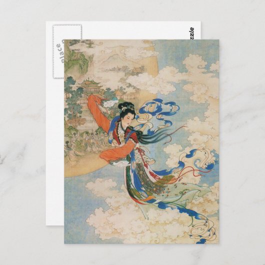 Postkarte "Chinese Moon Goddess" (Vorne/Hinten)