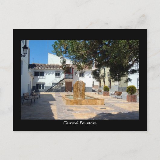 Postkarte Chirivel Fotain - Almeria, Spanien (Vorderseite)