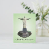 Postkarte: Christ der Erlöser Statue Postkarte (Stehend Vorderseite)